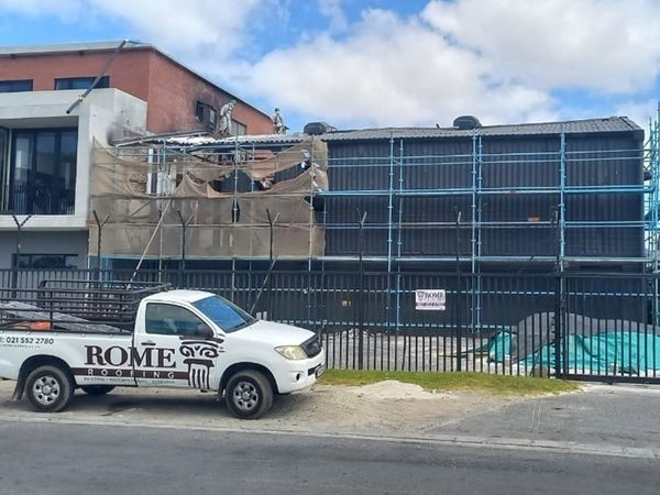 Asbestos removal in progress