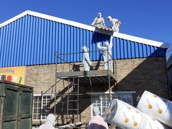 Completed asbestos removal job