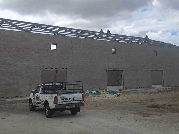Commercial building roof work