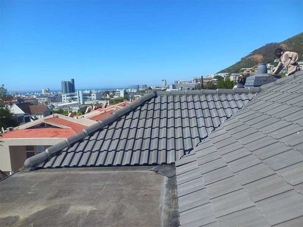 Finished new tiled roof