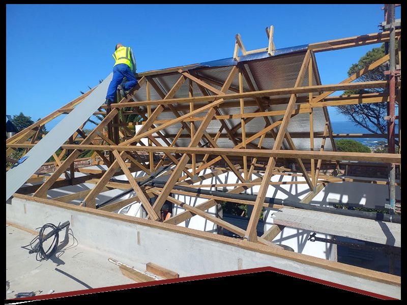 New roof sheeting installed by Rome Roofing