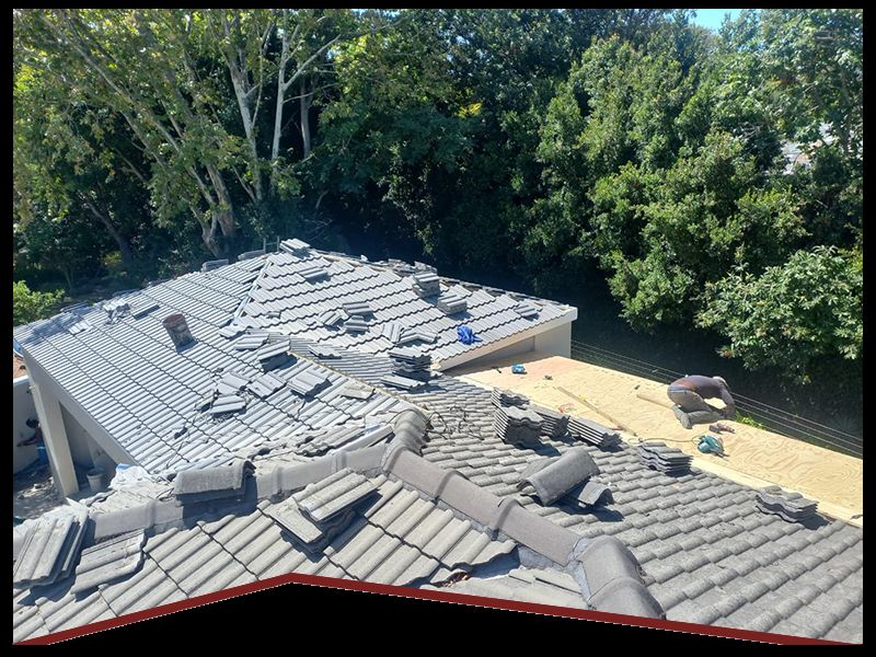 New tiled roof installed by Rome Roofing